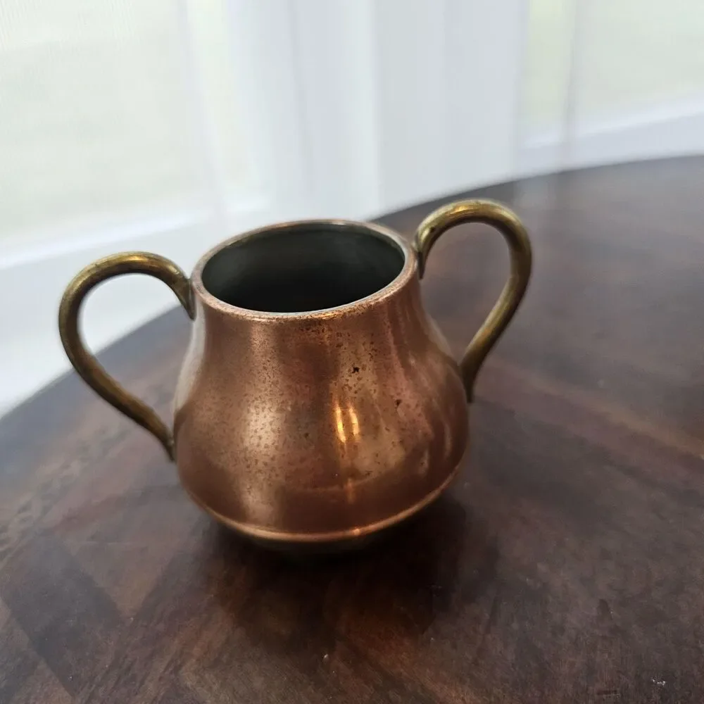 Vintage 1950s/60s Copper & Brass Vessel – Made in Japan